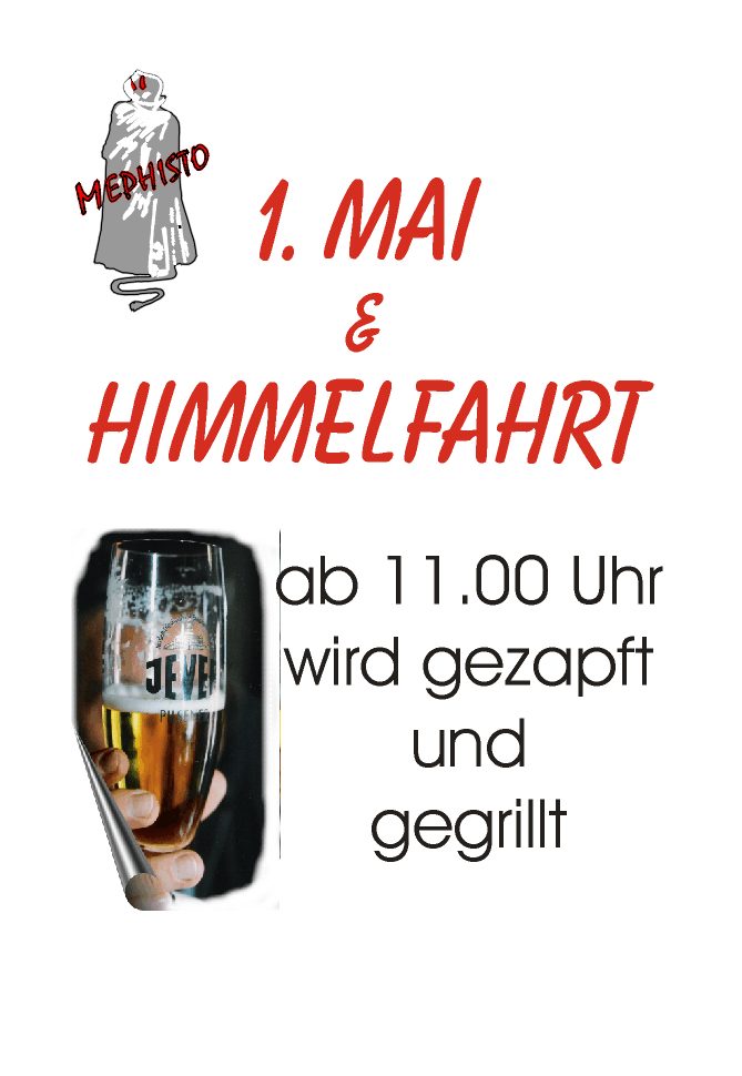 Himmelfahrt u. 1.Mai